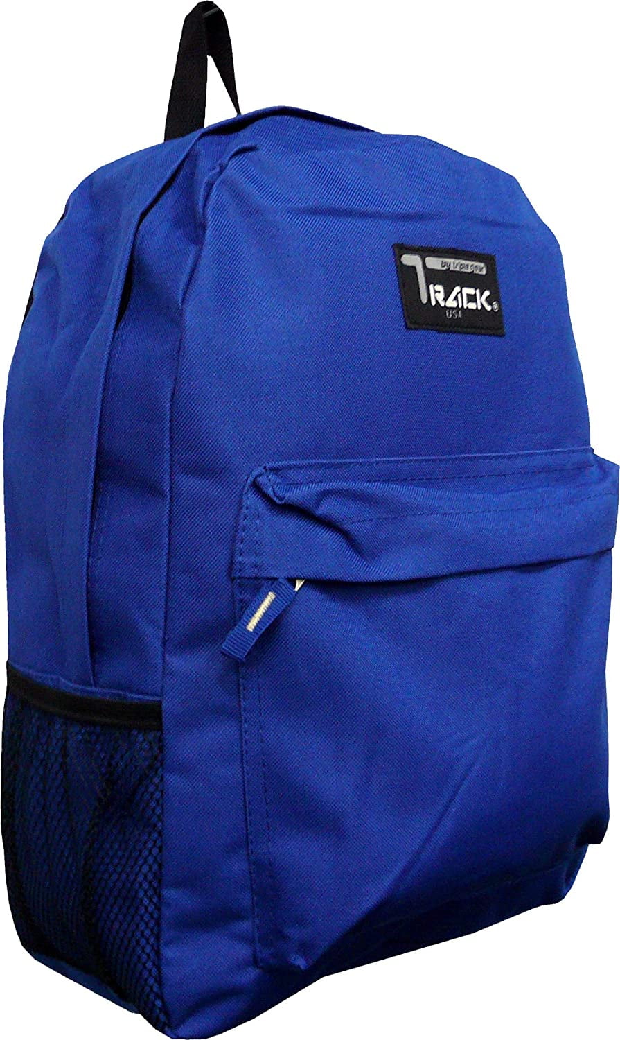 Track Backpack Bag Classic Everyday Pack Royal Blue