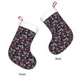 thumbnail image 3 of Disketp Daisies Flowers Christmas Stockings, Xmas Stocking for Family Holiday Season Décor, Personalized Holiday Indoor Decorations, 3 of 7