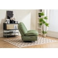 thumbnail image 2 of Power Recliner Sofa，Different Function Theater Seating with Adjustable Backrest Footrest Swivel Glider Chair with USB Charger, Bluetooth Music Player, Cellphone Holder for Living Room Bedroom (Green), 2 of 10