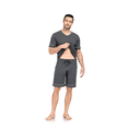 thumbnail image 6 of ANLIQI Mens 100% Cotton Pajamas Set Summer Short Sleeve Sleepwear Cool Shorts with Pockets Pjs Soft Loungewear Nightwear(Army Green,S), 6 of 6
