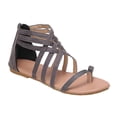 thumbnail image 5 of Lishi Comfy Open Toe Women's Solid Color Zipper Sandals for Summer Beach, 5 of 5