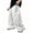 White, variant on OGLCCG Boys Parachute Cargo Pants High Waisted Baggy Casual Y2K Trouser Kids Wide Leg Hip Hop Streetwear Joggers with Multi Pocket 5-15 Years
