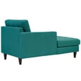 thumbnail image 3 of Ergode Empress Left-Arm Upholstered Fabric Chaise - Teal, 3 of 3