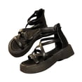 thumbnail image 4 of Sandalias de plataforma Sunnimix Tacones altos Punta abierta Antideslizante negro, 4 of 7