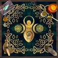 thumbnail image 2 of Mantel de Tarot de la vida del árbol, paño de Runas de Altar, almohadilla de tarjeta de oráculo espiritual, Péndulo de brujería pagana, astrología, regalo de adivinación QYM unisex, 2 of 2