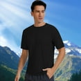 thumbnail image 4 of Men’s UPF 50+ Sun Protection Short Sleeve Shirt Moisture Wicking Tee Running Hiking Outdoor Activities Lightweight Breathable, 4 of 6