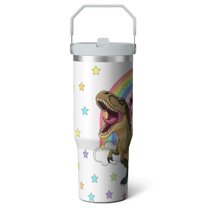 1pc Miss 30oz Tumbler with Straw & Handle - Insulated Stainless Steel Cup | Holiday Gift for Man Women (Christmas, Valentine's, Birthday)