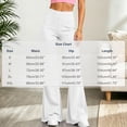 thumbnail image 3 of XRoczxe Women's High Waisted Flare Leggings, Soft Stretchy Yoga Pants with Wide Waistband, Casual Bootcut Workout Trousers for Gym Dance & Daily Wear, 3 of 9