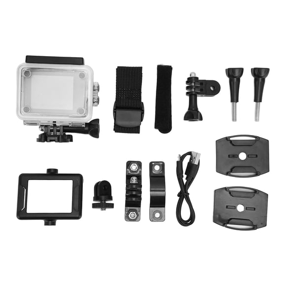 Cámara de acción impermeable FHD 1080P Pantalla a color HD de 2,0 pulgadas Lente gran angular de 140 grados Cámara deportiva submarina