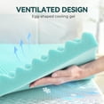 thumbnail image 6 of BDEUS 3 inch Gel Cooling Memory Foam Mattress Topper, Memory Foam Egg Crate Mattress Topper, CertiPUR-US Certified, King Size, 6 of 11