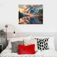 thumbnail image 5 of EastSmooth Grand Teton Canvas Wall Art National Park Scenery Photo Poster Framed Art Prints Mountain River Pictures Wall Decor Sunset Clouds Artwork for Bedroom, 5 of 6