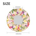 thumbnail image 3 of Yellow Flower Red Hummingbird Shower Cap, Reusable Bath Hair Hat for all Hair Lengths Hair Cover with Elastic Band Double Waterproof Layers Bathing Hat, 3 of 5