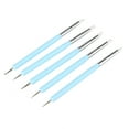 thumbnail image 1 of 5pcs Silicone Clay Sculpture Tools Double Head Ball Stylus Sculpting Modeling Tool (Blue), 1 of 11
