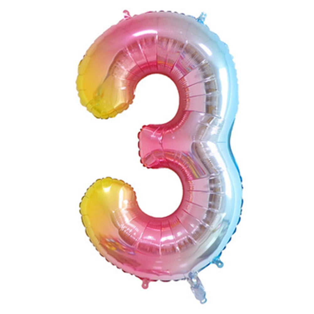 helium foil number balloons