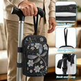 thumbnail image 5 of COEQINE Printed Crutch Bag Walking Cane Accesories Flower Dragonfly Black Forearm Crutch Organizer Pouch, Elbow Crutch Bag, 2 Pockets, Organize Daily Essentials, for Elderly, 5 of 7