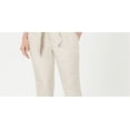 thumbnail image 5 of Calvin Klein Tie Waist Straight Leg Pants Khaki 10, 5 of 6