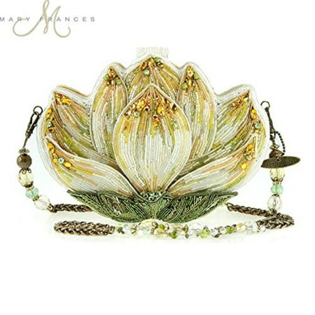 Mary Frances Revival Lotus Flower Beaded Embellished Handbag