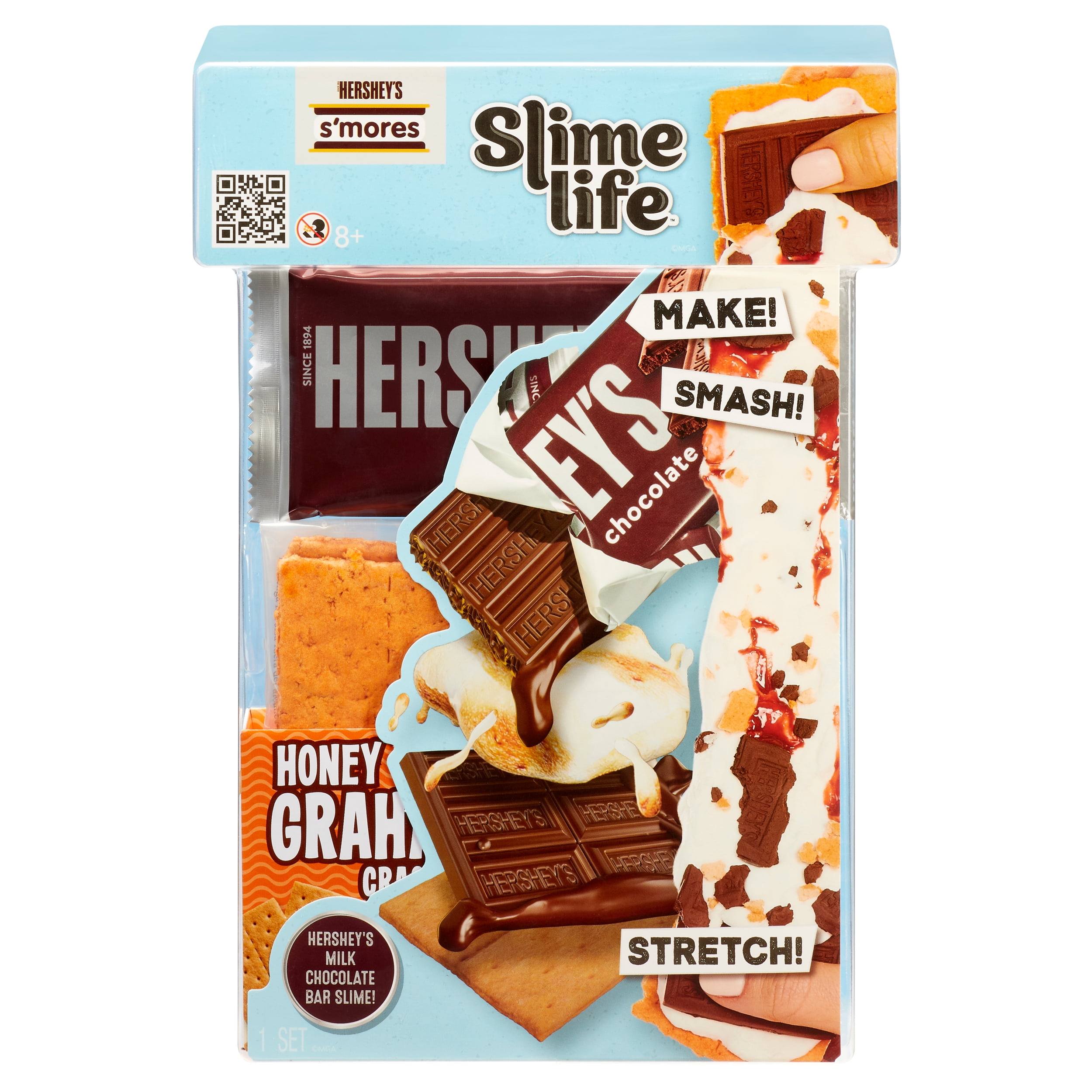Slime Life HERSHEY'S S'mores DIY Slime Kit - Unboxing Ingredients to Make, Smash, and Stretch Your Food