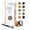 Medium Auburn, variant on Natural Eyebrow Powder Eyebrow Kit – Mica Brow Powder Eyebrow Makeup Kit with Professional Angled Eyebrow Brush – 10 Natural Shades – No Parabens or Chemicals – Eyebrow Shaper Kit by NuBeauti
