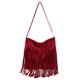 thumbnail image 1 of Bolso de hombro con borlas para mujer bolso de mano con flecos de piel de ante bolso de compras femenino, 1 of 9