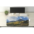 thumbnail image 2 of Mountain Computer Mouse Pad, Natural Theme Autumn in Colorado Colorful Forest View, Rectangle Non-Slip Rubber Mousepad X-Large, 35" x 15" Gaming Size, Earth Yellow Sea Blue, by Ambesonne, 2 of 2