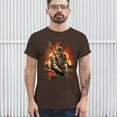 thumbnail image 4 of Apocalypse Reaper T-shirt Fantasy Skeleton Knight with a Sword Medieval Legendary Creature Dragon Wizard Men's Tee, 4 of 7