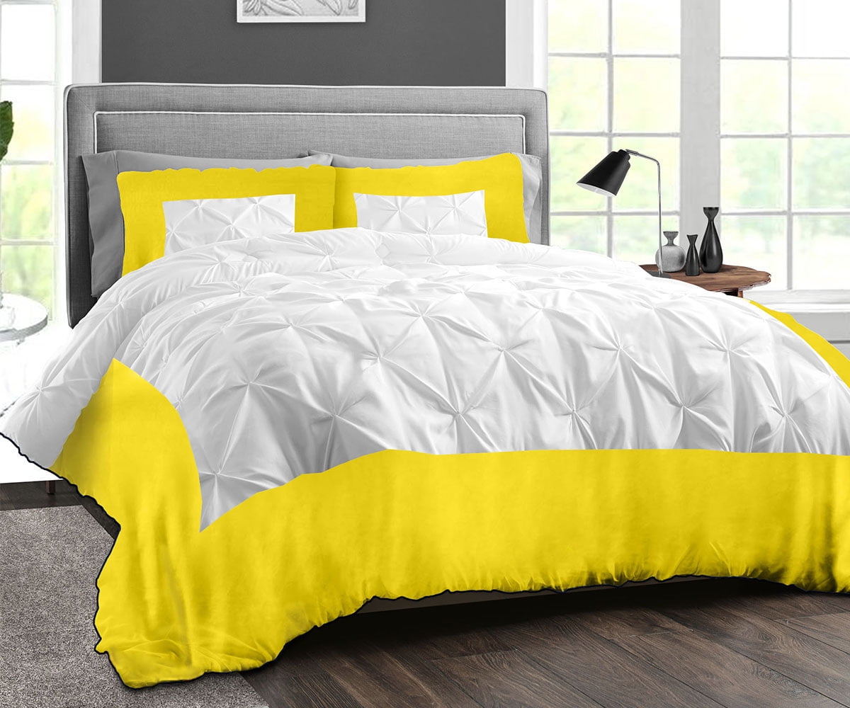 Super King Plus Comforter Dual Tone Half Pinch Yellow Luxurious