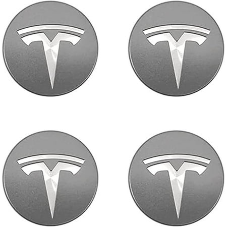 4 pièces 56 mm Auto Cache Moyeux pour Tesla Model MODEL3 MODELXMODEL S, Cache  Moyeu Centre De Roue, Étanche Anti-poussière, avec Voiture Badge Logo  Décoration Accessoires