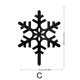 thumbnail image 3 of Xihbxyly Artículos Por Menos de $10 Pegatina de Espejo Acrílico para Decoración Navideña, para Jardín, Exterior, con Forma de Copo de Nieve., 3 of 6