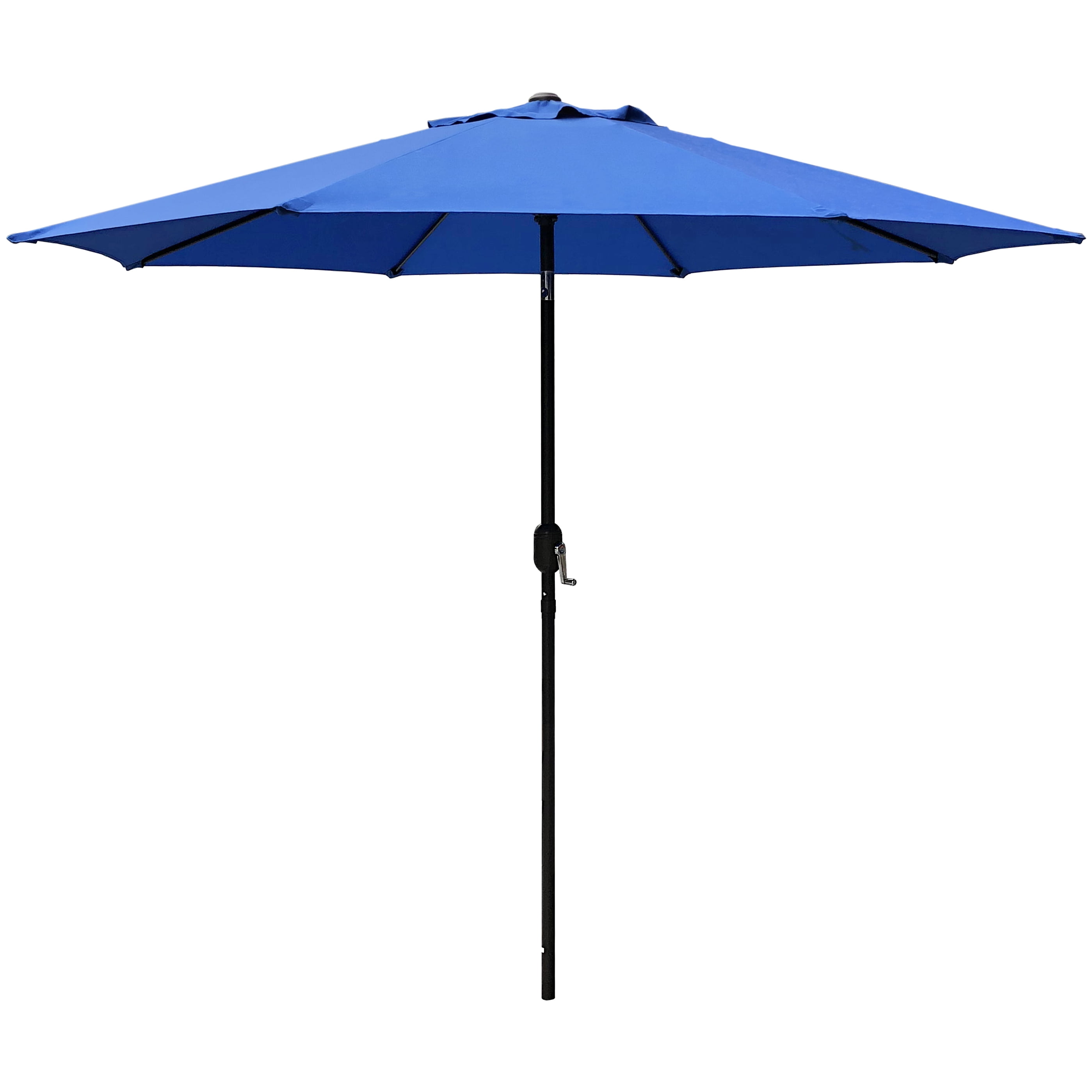 AbbLe 9 Feet Crank & Tilt Patio Umbrella-Blue