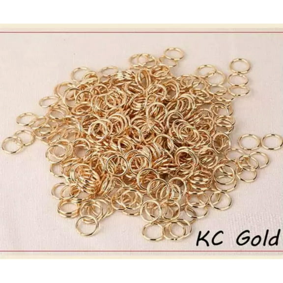 U8MO 4/5/6/7/8/10/12/14/16mm Open Jump Rings Split Rings Metal Iron Links Jewelry DIY-KC Gold-7mm 250pcs