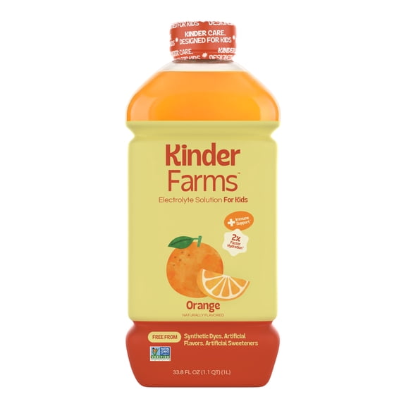 KinderLyte Electrolyte Drink for Kids & Adults, Orange, 1 Liter