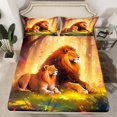 thumbnail image 2 of YST 3Pcs Lion Sheet Set Soft Microfiber Wild Lion Sheets Twin Size 3D Animal Bed Sheets Set With 1 Pillowcase, 2 of 5