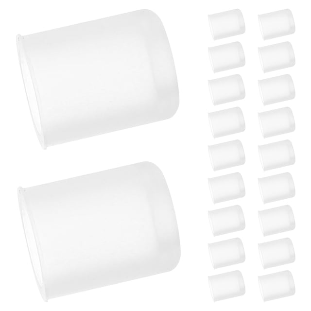 CIMAXIC 20Ud Cubiertas De Silicona Para Sorbetes Para Evitar Daños Y