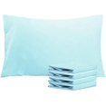 thumbnail image 1 of NTBAY Juego de 2 fundas de almohada estándar, 100% microfibra cepillada de 1800 hilos, súper suaves y acogedoras, resistentes a las arrugas, la decoloración y las manchas con cierre de sobre, fundas d, 1 of 4