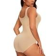 thumbnail image 3 of MANIFIQUE 2 Piece Shapewear Bodysuit for Women Tummy Control Slim Fit Sleeveless Round Neck Body Suit, 3 of 7