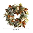 thumbnail image 4 of Decorative Wreath, Pumpkin Wreathfall Pumpkin Wreath, Year Round Wreath for Front Door, Artificial Wreath, Front Door Wreath, Family Farmhouse Decor and Spring Wreath, Easter Wreath, 4 of 9