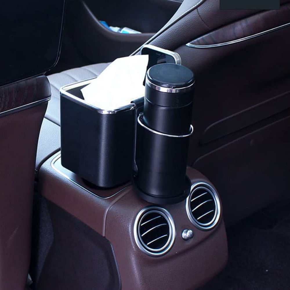 Car Console Storage Box ABS Armrest Hidden Cup Holder Auto Organizer  Accessories