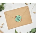 thumbnail image 2 of Darling Souvenir 45 Pcs Round Floral Border Sea Green Thank You Stickers Wedding Envelope Seal-1.6 Inches, 2 of 4