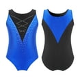 thumbnail image 1 of Alvivi Kids Girls Gymnastics Leotards Sleeveless Sports One-piece Bodysuit Dancewear, 1 of 7