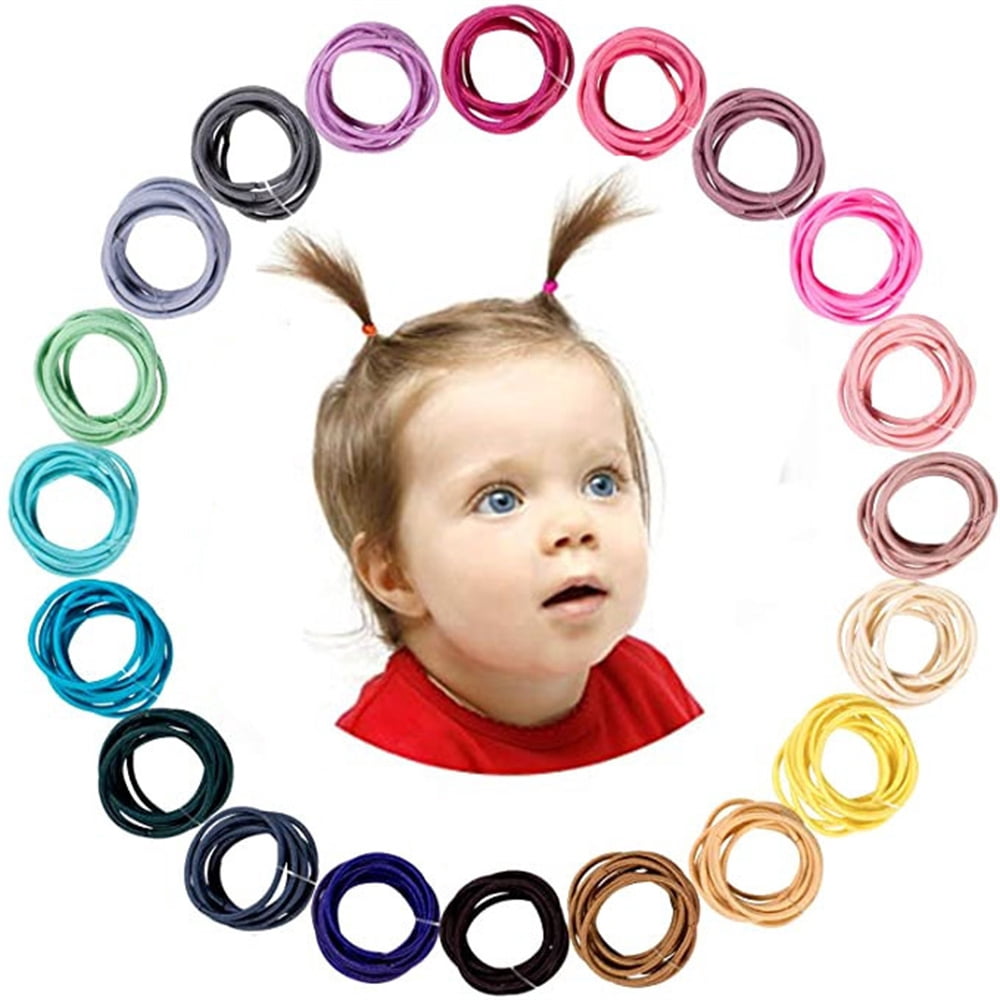 Baby Hair Ties for Girls Color A 200Pcs Small Elastic Toddler Hair Ties