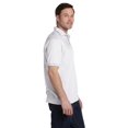 thumbnail image 3 of Hanes 5.2 oz. 50/50 ComfortBlend EcoSmart Jersey Knit Men Polo White Small, 3 of 3