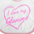 thumbnail image 4 of Inktastic I Love My Glamma in Pink Chalk Heart Boys or Girls Baby Bib, 4 of 4