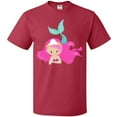 thumbnail image 3 of Inktastic Cute Mermaid, Pink Hair, Green Tail T-Shirt, 3 of 5