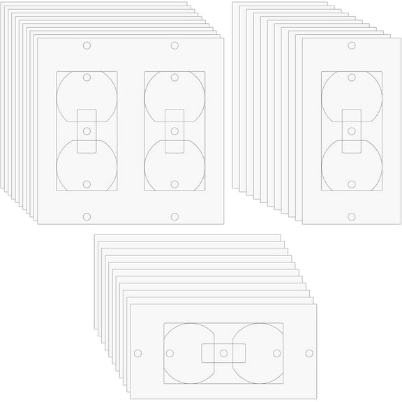 XD4-30Pcs Outlet Insulators Draft Sealers, Electrical Outlet Insulation Pads, EVA Foam Gasket for Wall, Foam Gasket for Electrical Outlet Plates, Light Switch Covers Decorator Wall*04