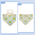 thumbnail image 6 of Unique Bargains 2pcs Crochet Bandanas, Crochet Head Scarf, Crochet Headbands Hairbands Hair Scarf for Women Girls White,Blue, 6 of 7