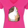 thumbnail image 4 of Inktastic Cute Short Hair Guinea Pig Women's V-Neck T-Shirt, 4 of 5