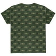 thumbnail image 2 of Grizzly Bear Pattern Green All Over Youth T Shirt Multi YXL, 2 of 2