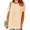 Apricot, variant on Women's Mama Support Tea Session Delicate Floral Cross Sacred Household Line Short Sleeve Crewneck Blue Tops