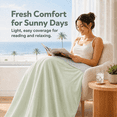 thumbnail image 4 of SUNNY HEAT Cooling Summer Comforter Twin Size 60"x80", Cooling Blanket for Hot Sleepers, Lightweight Breathable Double-Sided Quilt, Gray & Icegreen, 4 of 9